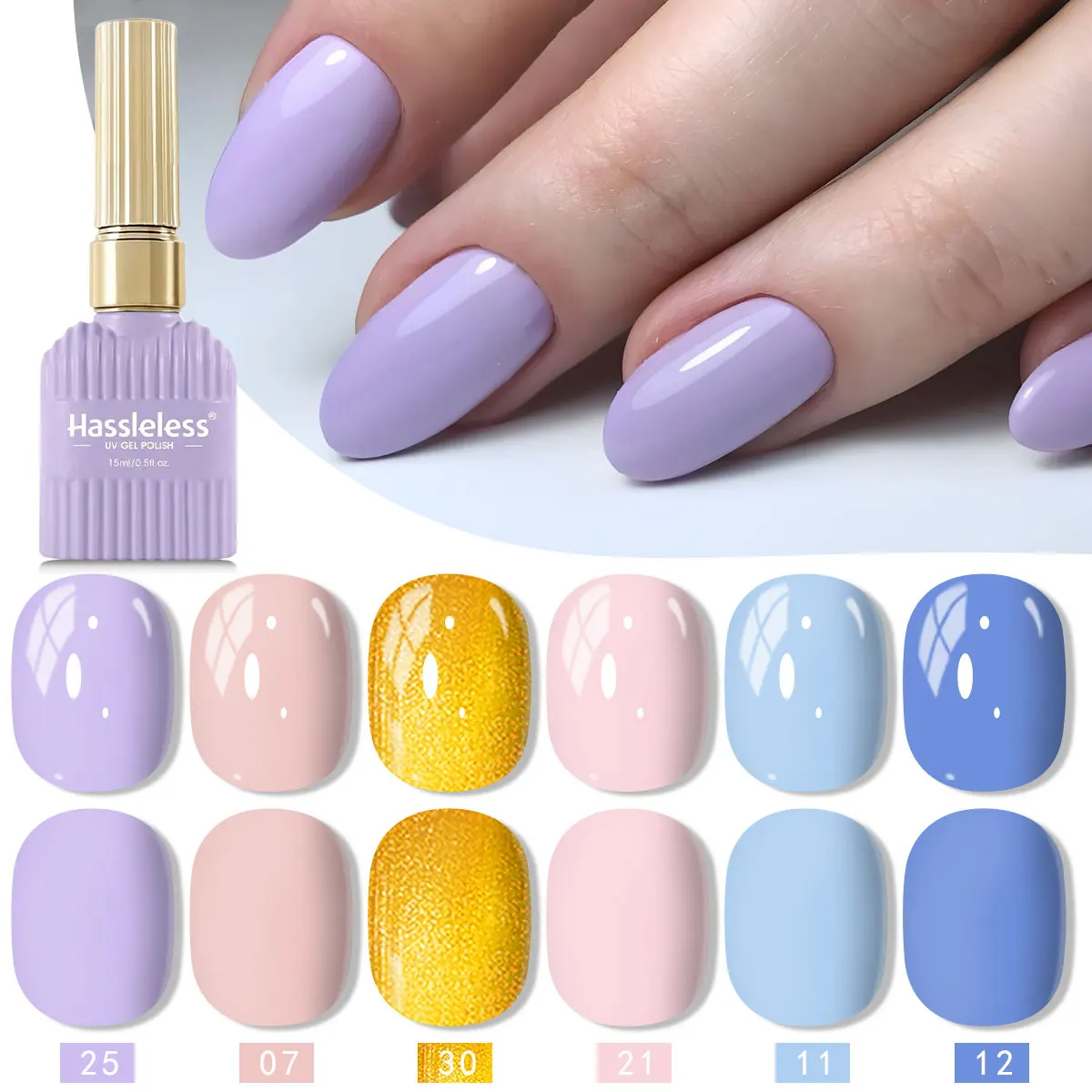 This new summer nail gel set includes 6 colors of gel polish, featuring a shimmering, clear finish and stylish LED lighting.
This new summer nail gel set includes 6 colors of gel polish, featuring a shimmering, clear finish and stylish LED lighting.
