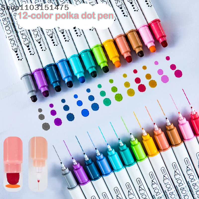 6Pcs Double Tip Fine Pen Light Color Dot Painting Brush Set Marker Painting Set Painting Pen Office School Supplies Art Supplies
6Pcs Double Tip Fine Pen Light Color Dot Painting Brush Set Marker Painting Set Painting Pen Office School Supplies Art Supplies