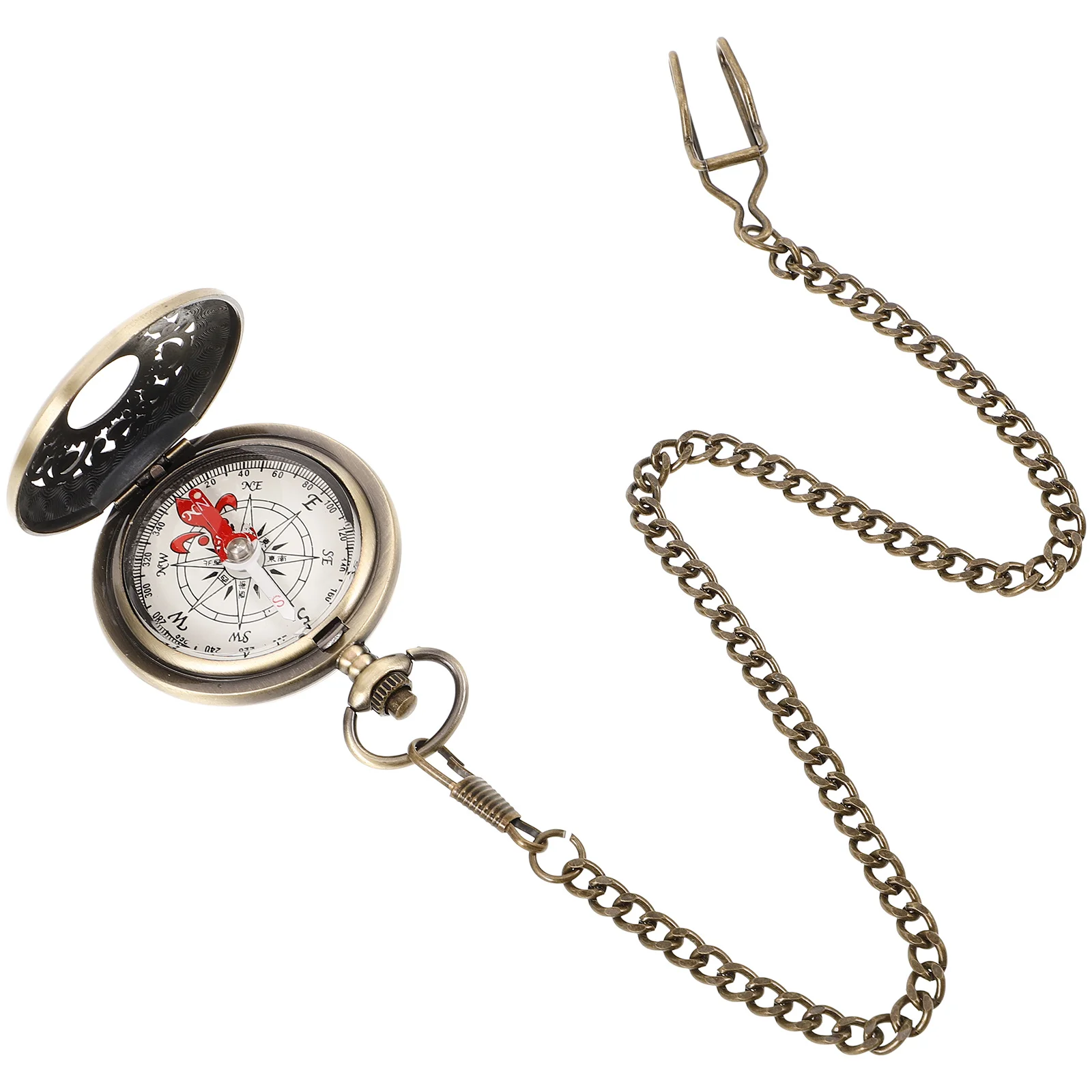 Metal Vintage Pocket Watch Compass Finish Hollow-Out Design Multifunctional Timepiece with Reliable Compass for Outdoor
Metal Vintage Pocket Watch Compass Finish Hollow-Out Design Multifunctional Timepiece with Reliable Compass for Outdoor