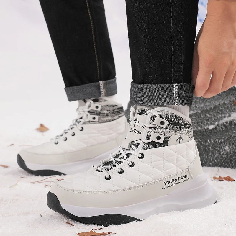 Мужские высокие сапоги до бедра, теплые зимние ботинки на платформе и меху, зимняя обувь, непромокаемые мужские удобные уличные походные ботильоны без шнуровки
Мужские высокие сапоги до бедра, теплые зимние ботинки на платформе и меху, зимняя обувь, непромокаемые мужские удобные уличные походные ботильоны без шнуровки