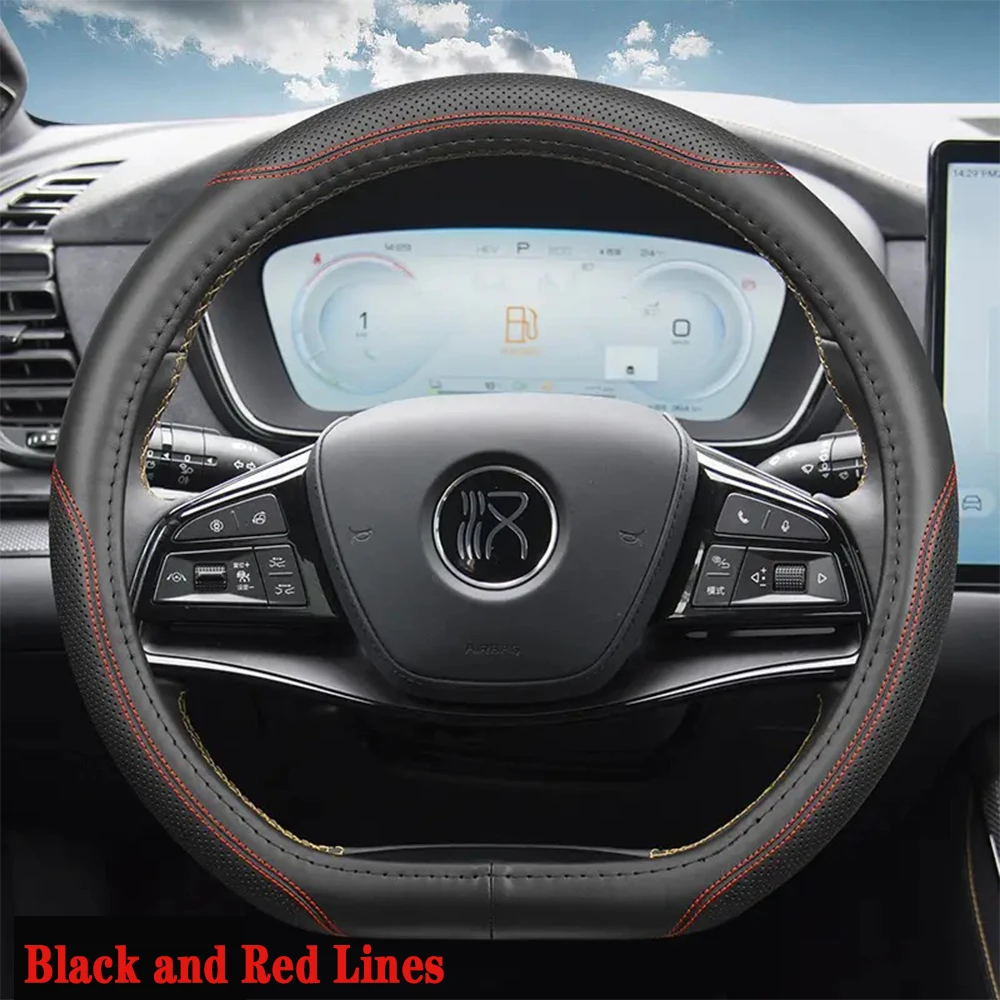 For BYD Han Electric Vehicle 23-24 Steering Wheel Cover Leather Hand sewn Steering Wheel Cover Automotive Interior Accessories
For BYD Han Electric Vehicle 23-24 Steering Wheel Cover Leather Hand sewn Steering Wheel Cover Automotive Interior Accessories
