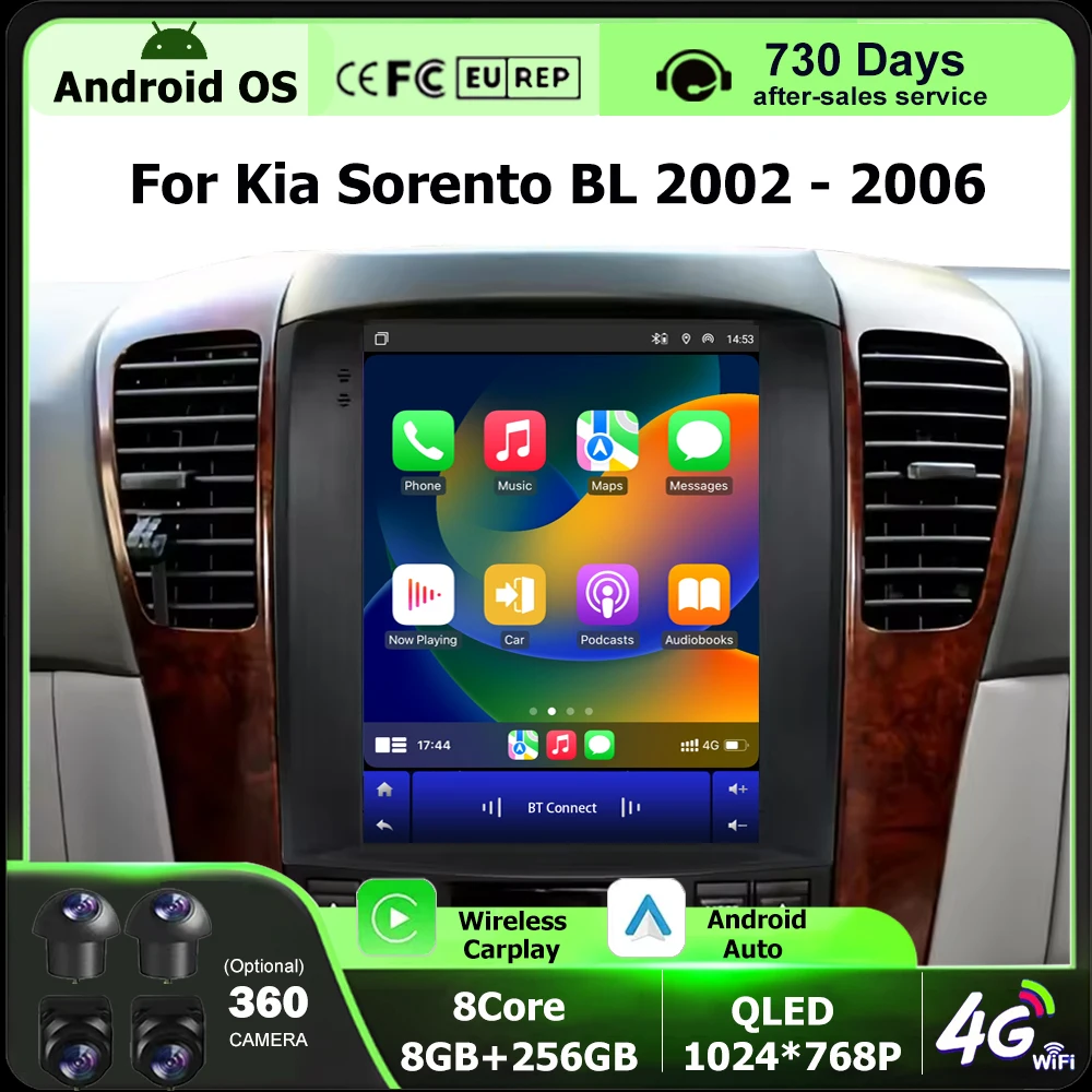 Car Radio Multimedia Video Player GPS Navigation For Kia Sorento BL 2002-2006 Android 16 Auto Carplay Head Unit BT DSP 9.7 Inch
Car Radio Multimedia Video Player GPS Navigation For Kia Sorento BL 2002-2006 Android 16 Auto Carplay Head Unit BT DSP 9.7 Inch