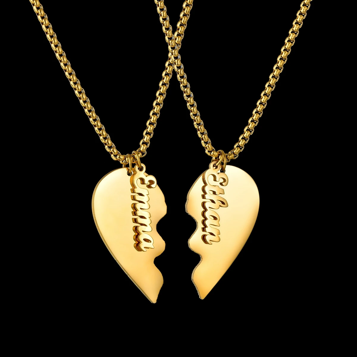 Fashion Customized 1 Pair Name Letters Stainless Steel Jewelry Necklaces for Woman Personalized Heart Female Birthday Party Gift
Fashion Customized 1 Pair Name Letters Stainless Steel Jewelry Necklaces for Woman Personalized Heart Female Birthday Party Gift