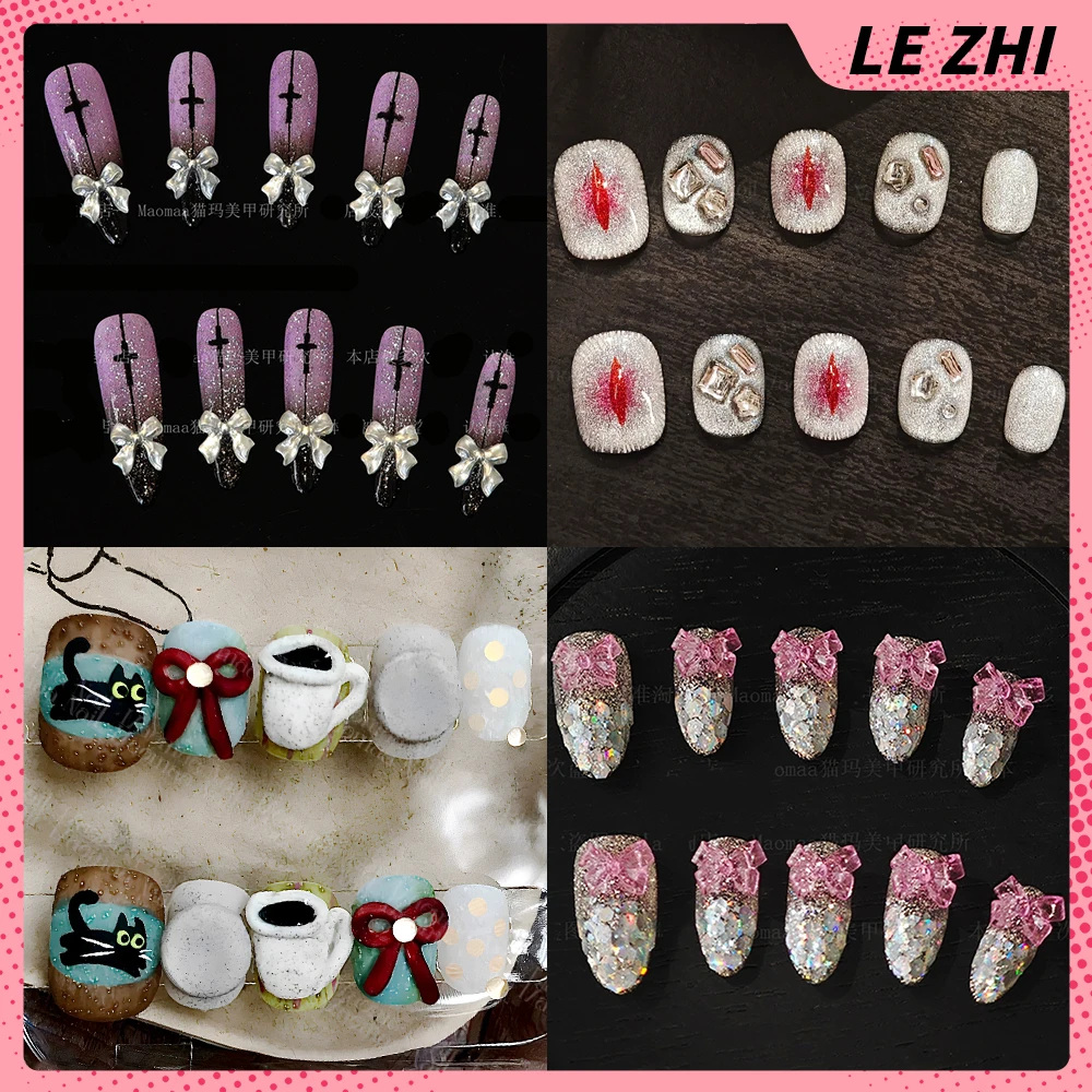10Pcs Fashion High-End Short Handmade Press On Nails Cute Rabbit Dog Flower Butterfly Star Bowknot Diamond Reusable False Nails
10Pcs Fashion High-End Short Handmade Press On Nails Cute Rabbit Dog Flower Butterfly Star Bowknot Diamond Reusable False Nails