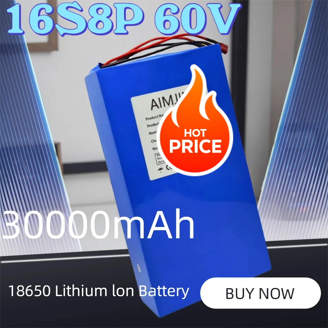 Мощный литиевый аккумуляторный блок 60В 30Ач 18650 (16S8P), новый, для различных транспортных средств, 1000-3000Вт
Мощный литиевый аккумуляторный блок 60В 30Ач 18650 (16S8P), новый, для различных транспортных средств, 1000-3000Вт