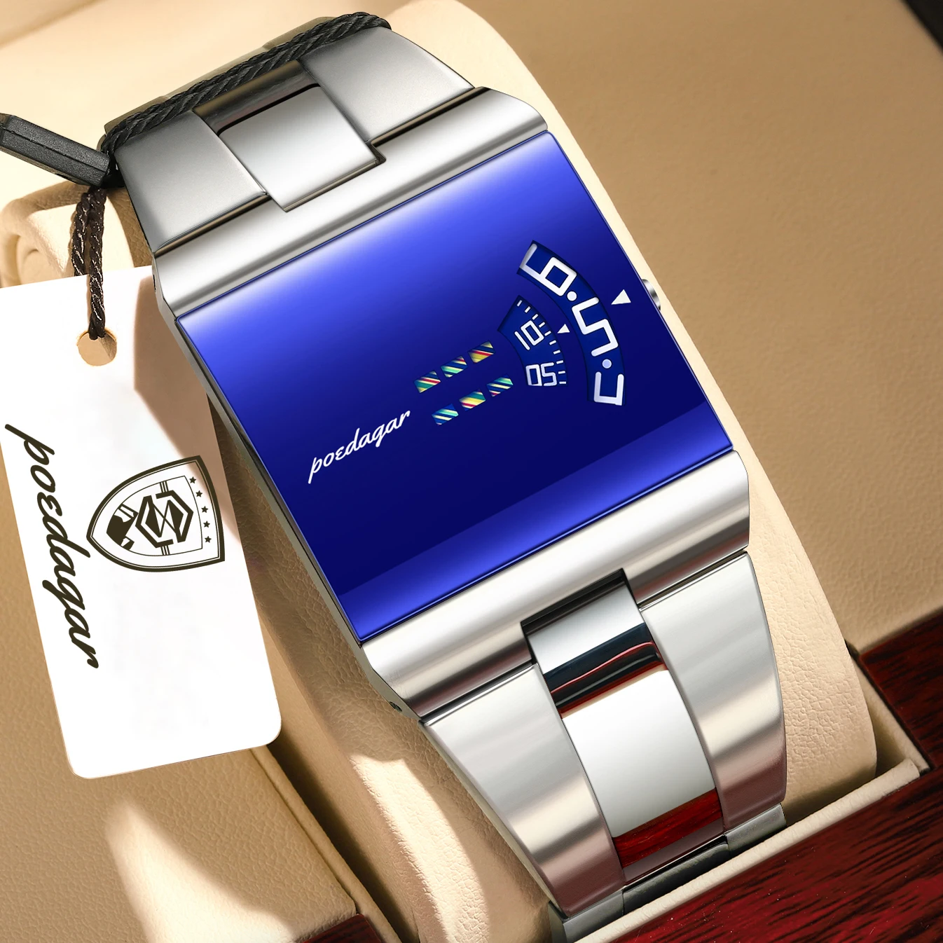 POEDAGAR Top Fashion Men Clock Waterproof Stainless Steel Business Man Wristwatch Quartz Casual Elegant Men's Watches Male Reloj
POEDAGAR Top Fashion Men Clock Waterproof Stainless Steel Business Man Wristwatch Quartz Casual Elegant Men's Watches Male Reloj