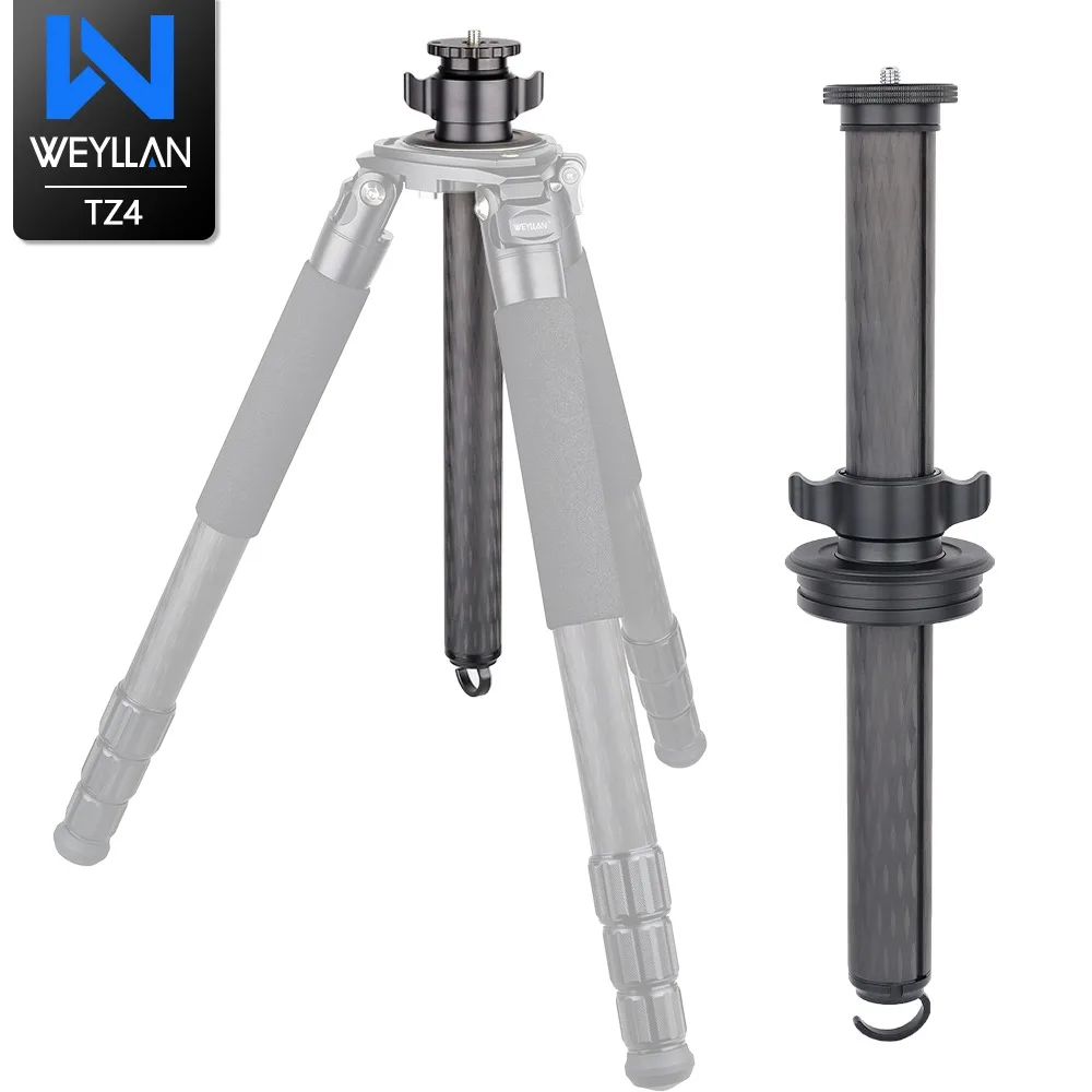 WEYLLAN TZ4 Professional Carbon Fiber 40mm Diameter Lifting Tripod Center Column 53cm Height Extension Rod for Heavy Duty Tripod
WEYLLAN TZ4 Professional Carbon Fiber 40mm Diameter Lifting Tripod Center Column 53cm Height Extension Rod for Heavy Duty Tripod
