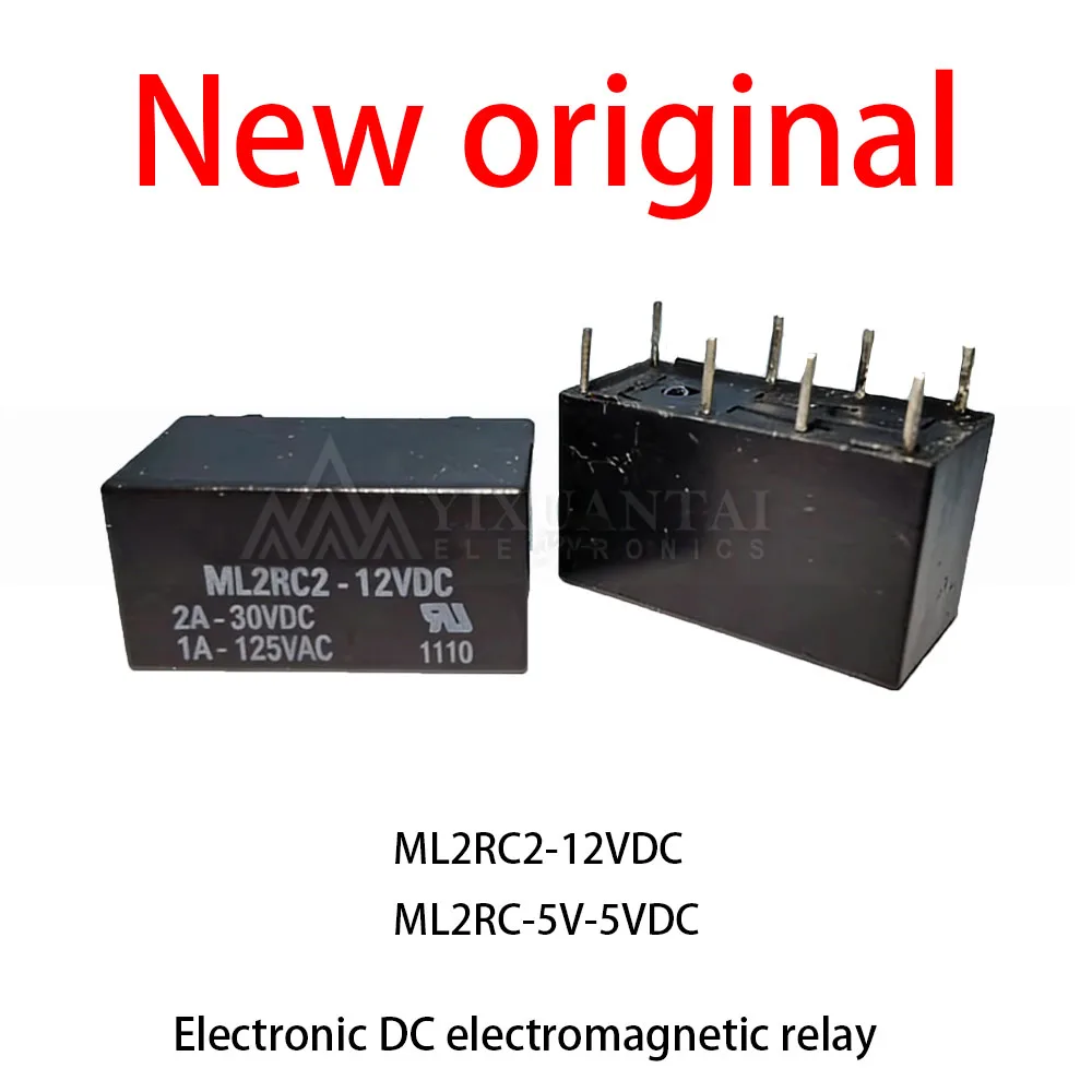 10 Pcs/Lot New original ML2RC2-12VDC ML2RC-5V-5VDC Electronic DC electromagnetic relay
10 Pcs/Lot New original ML2RC2-12VDC ML2RC-5V-5VDC Electronic DC electromagnetic relay