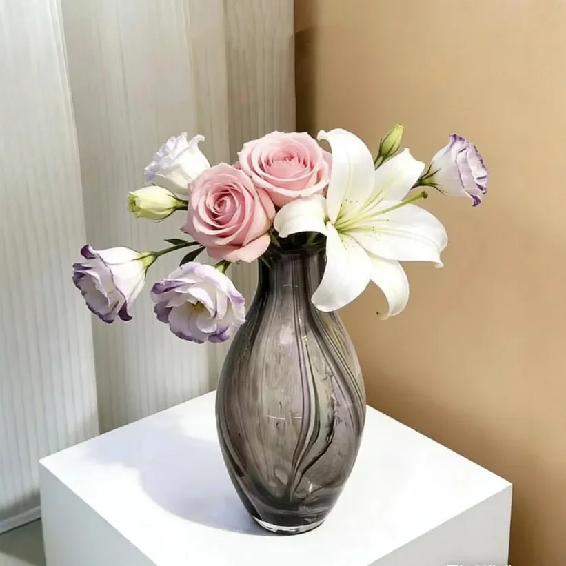 L19- Modern glazed vase ornament, medieval living room flower arrangement, home soft decoration
L19- Modern glazed vase ornament, medieval living room flower arrangement, home soft decoration