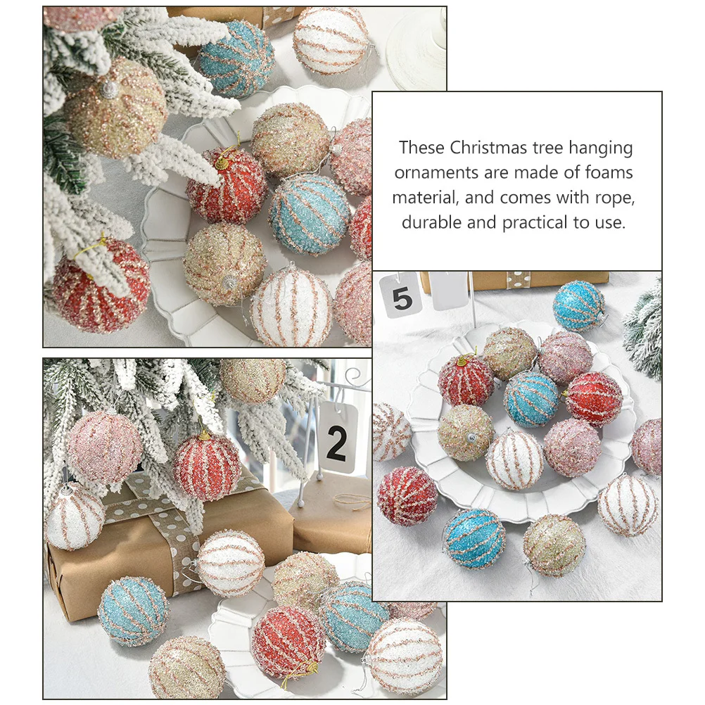 6Pcs Xmas Tree Balls Ornament Christmas Decorations Foam Material Light Safe Delicate Shape Beautiful Props
6Pcs Xmas Tree Balls Ornament Christmas Decorations Foam Material Light Safe Delicate Shape Beautiful Props