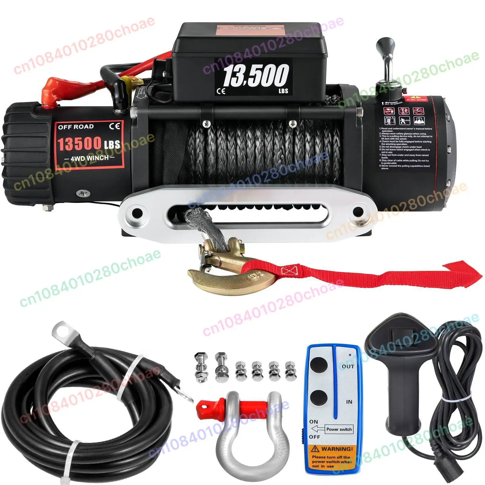 For Electric Winch 13500LBS Electric Truck Winch 12V 27M Synthetic Rope Remote Control
For Electric Winch 13500LBS Electric Truck Winch 12V 27M Synthetic Rope Remote Control