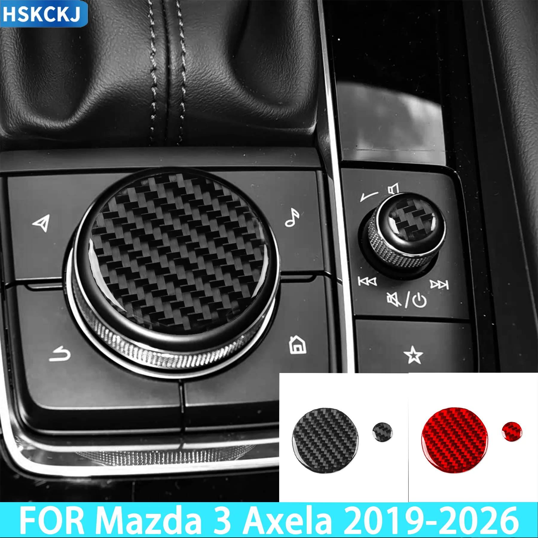 FOR Mazda 3 Axela 2019-2026 Car Central Control Multimedia Control Volume Adjustment Knob Panel Carbon Fiber Accessories Sticker
FOR Mazda 3 Axela 2019-2026 Car Central Control Multimedia Control Volume Adjustment Knob Panel Carbon Fiber Accessories Sticker