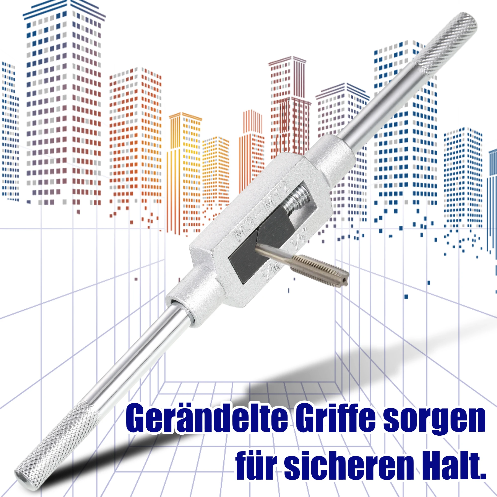 Silver Precision Adjustable Tap Wrench For Metric Plug Tap Easy To Professional Tool High Precision
Silver Precision Adjustable Tap Wrench For Metric Plug Tap Easy To Professional Tool High Precision