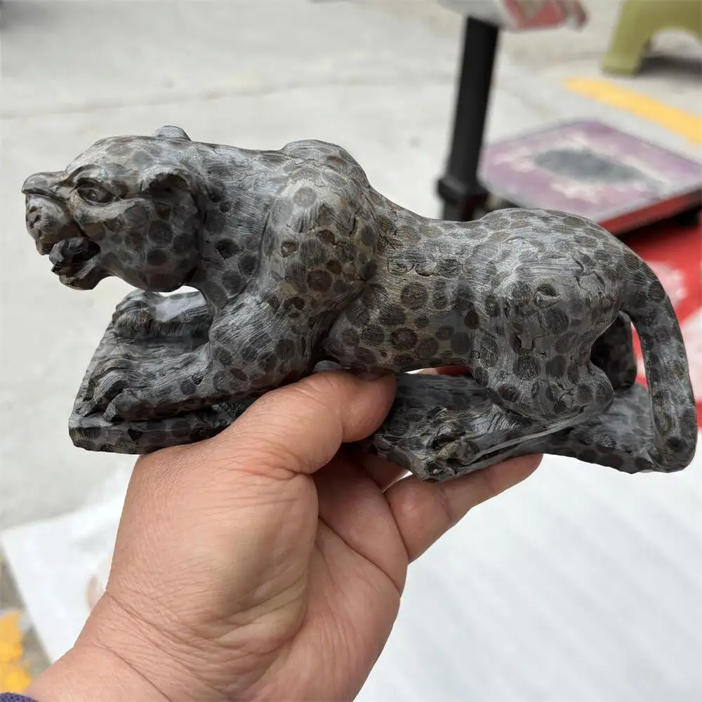 1PCS Natural Quartz Leopard Skin Jasper Cheetah Carving Reiki Stone Home Decor Healing Gift - Collectible Healing Crystal
1PCS Natural Quartz Leopard Skin Jasper Cheetah Carving Reiki Stone Home Decor Healing Gift - Collectible Healing Crystal