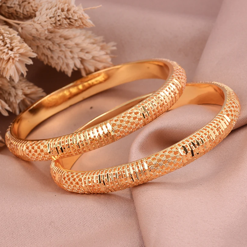 Double layer High Quality Dubai Gold Color Bangles Bracelets For Women Jewelry Wedding Bangles Not Can Open
Double layer High Quality Dubai Gold Color Bangles Bracelets For Women Jewelry Wedding Bangles Not Can Open