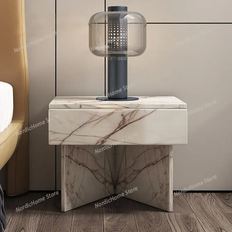 Italian Minimalist Marble Nightstand, Geometric Base Bedside Table with One-Piece Cutting, Impact&Moisture Resistant, Customize
Italian Minimalist Marble Nightstand, Geometric Base Bedside Table with One-Piece Cutting, Impact&Moisture Resistant, Customize