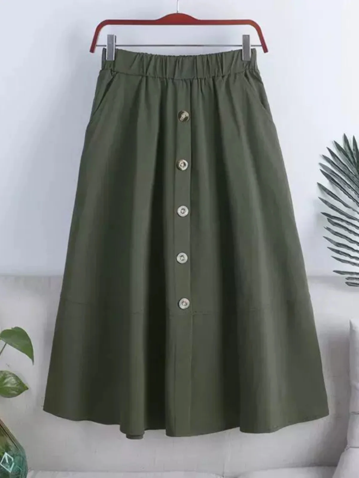 High Waist A-Line Skirt Women's Flared Skirt Slimming Style Versatile Elastic Waist Summer New Arrival plus Size
High Waist A-Line Skirt Women's Flared Skirt Slimming Style Versatile Elastic Waist Summer New Arrival plus Size