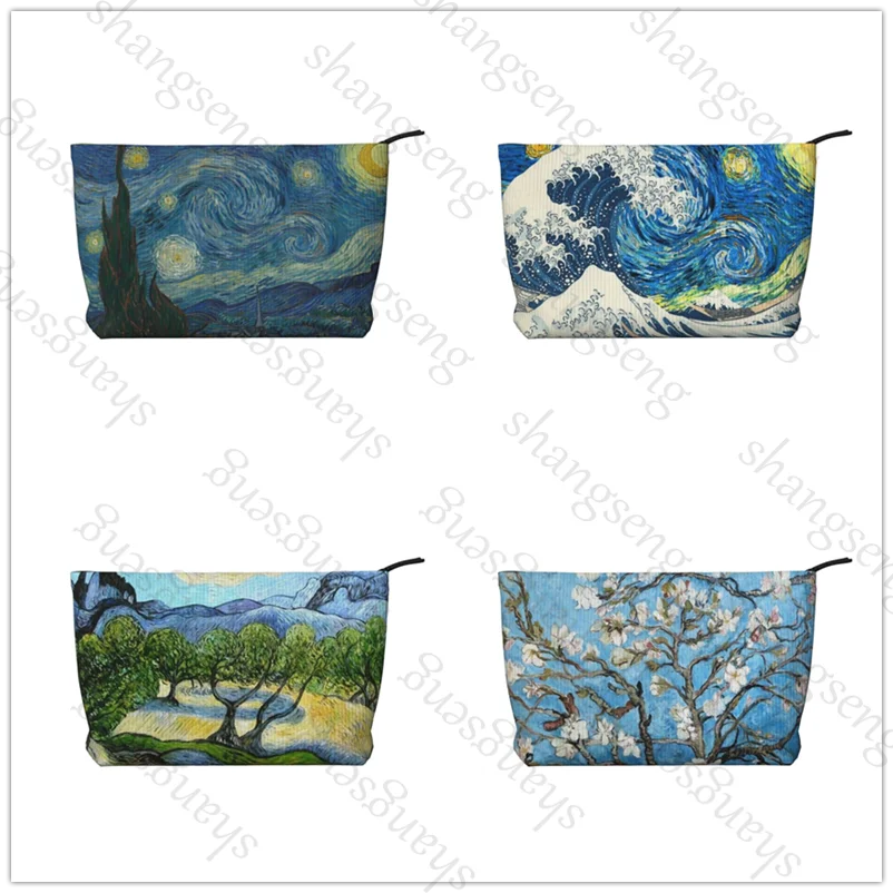 Oil painting art Van Gogh Corduroy cosmetic bag toiletry storage bags ladies box luxury travel zipper storage bag
Oil painting art Van Gogh Corduroy cosmetic bag toiletry storage bags ladies box luxury travel zipper storage bag