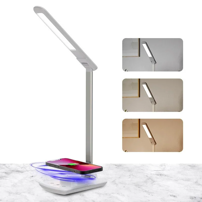 LED Desk Lamp with Wireless Charger and USB Plug in Port Bedside Night Light Touch Dimmable Eye-Caring for Gaming Reading Home
LED Desk Lamp with Wireless Charger and USB Plug in Port Bedside Night Light Touch Dimmable Eye-Caring for Gaming Reading Home
