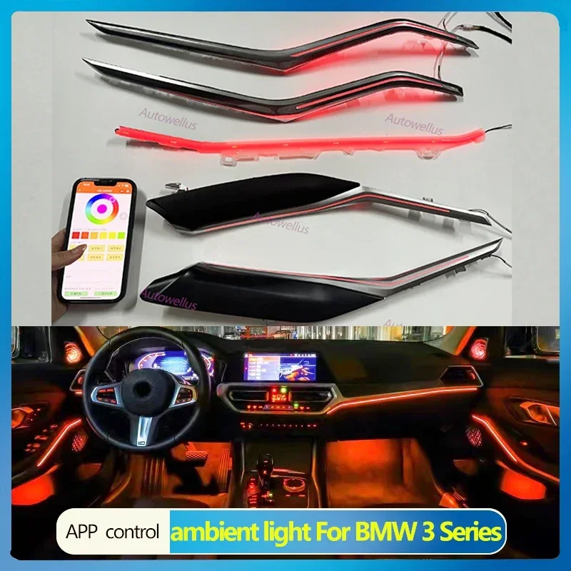 Car For BMW 3 Series G20 G28 2019-2023 Decorative Ambient Light LED Colors Door Interior Atmosphere Lamp illuminated Strip
Car For BMW 3 Series G20 G28 2019-2023 Decorative Ambient Light LED Colors Door Interior Atmosphere Lamp illuminated Strip