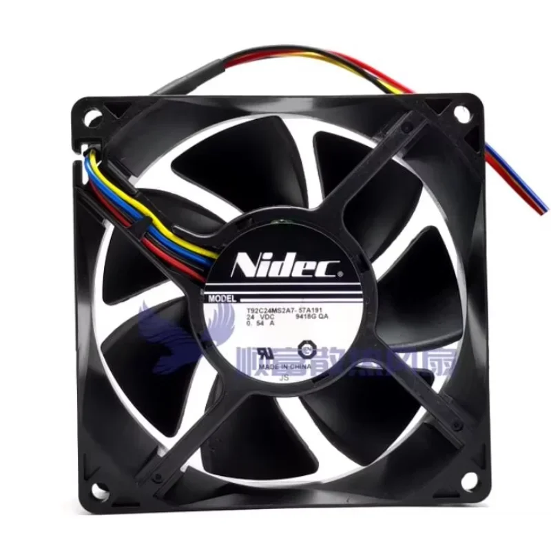 Nidec T92C24MS2A7-57A191 DC 24V 0.54A 90x90x32mm 4-Wire Server Cooling Fan
Nidec T92C24MS2A7-57A191 DC 24V 0.54A 90x90x32mm 4-Wire Server Cooling Fan