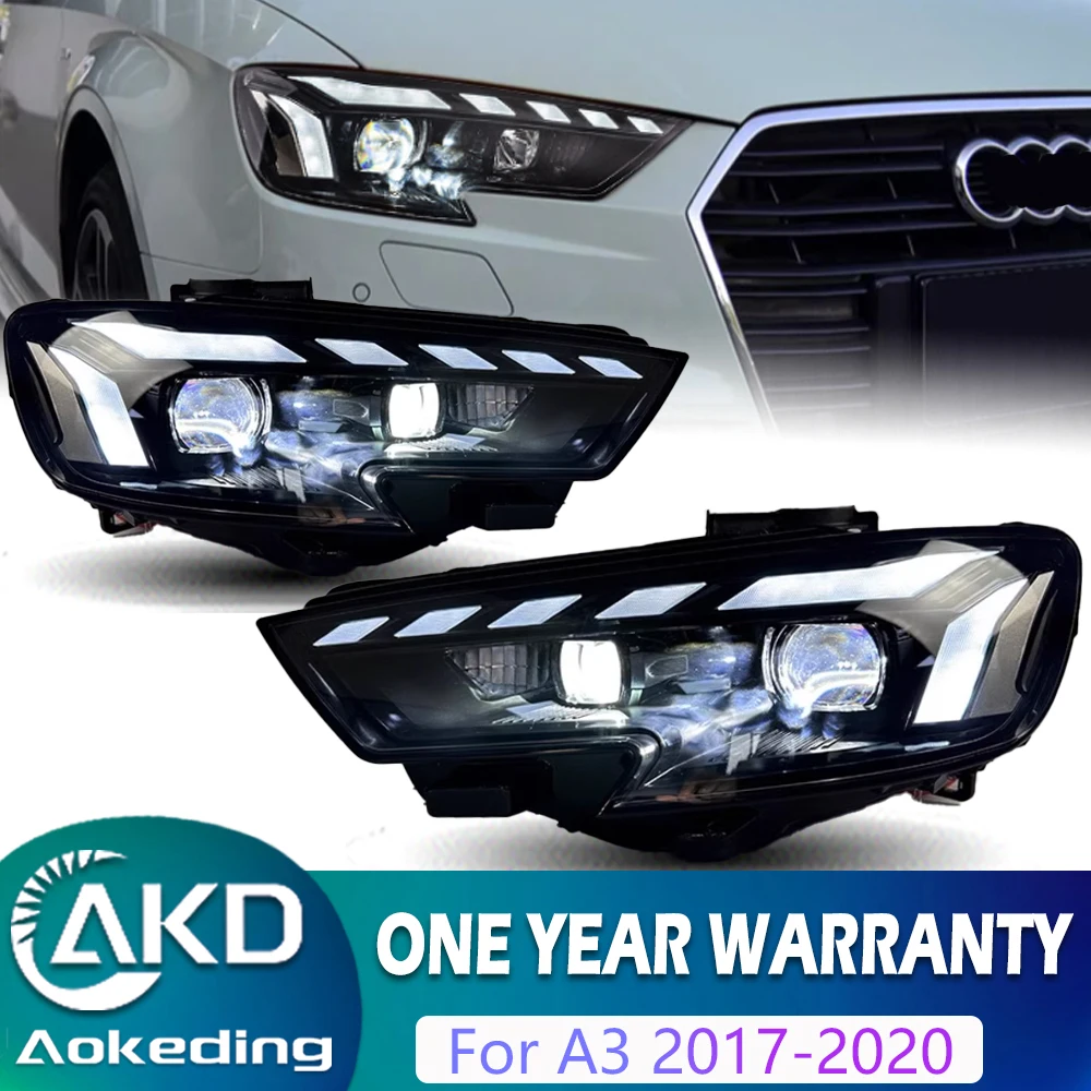 Headlight For AUDI A3 LED Headlights 2017-2020 Head Lamp Car Styling DRL Signal Projector Lens Automotive Accessories Front
Headlight For AUDI A3 LED Headlights 2017-2020 Head Lamp Car Styling DRL Signal Projector Lens Automotive Accessories Front