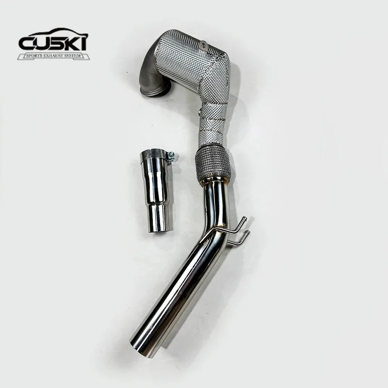 High quality stainless steel automotive parts suitable for Golf 7.5 GTI trapezoidal insulated exhaust downspout
High quality stainless steel automotive parts suitable for Golf 7.5 GTI trapezoidal insulated exhaust downspout