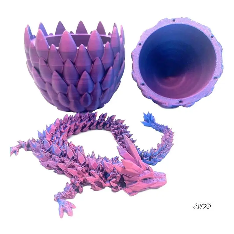 Dragon Egg - Surprise Egg Ornaments With Flexible Pearly-Sheen Dragon, 3D Printed Gift.For Kids,Friend
Dragon Egg - Surprise Egg Ornaments With Flexible Pearly-Sheen Dragon, 3D Printed Gift.For Kids,Friend