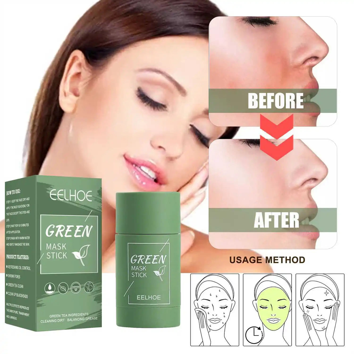 3nd Green Tea Solid Mask Antioxidant Oil Control Deep Cleansing Shrink Pores Remove Blackheads Refreshing Mud Mask 20
3nd Green Tea Solid Mask Antioxidant Oil Control Deep Cleansing Shrink Pores Remove Blackheads Refreshing Mud Mask 20