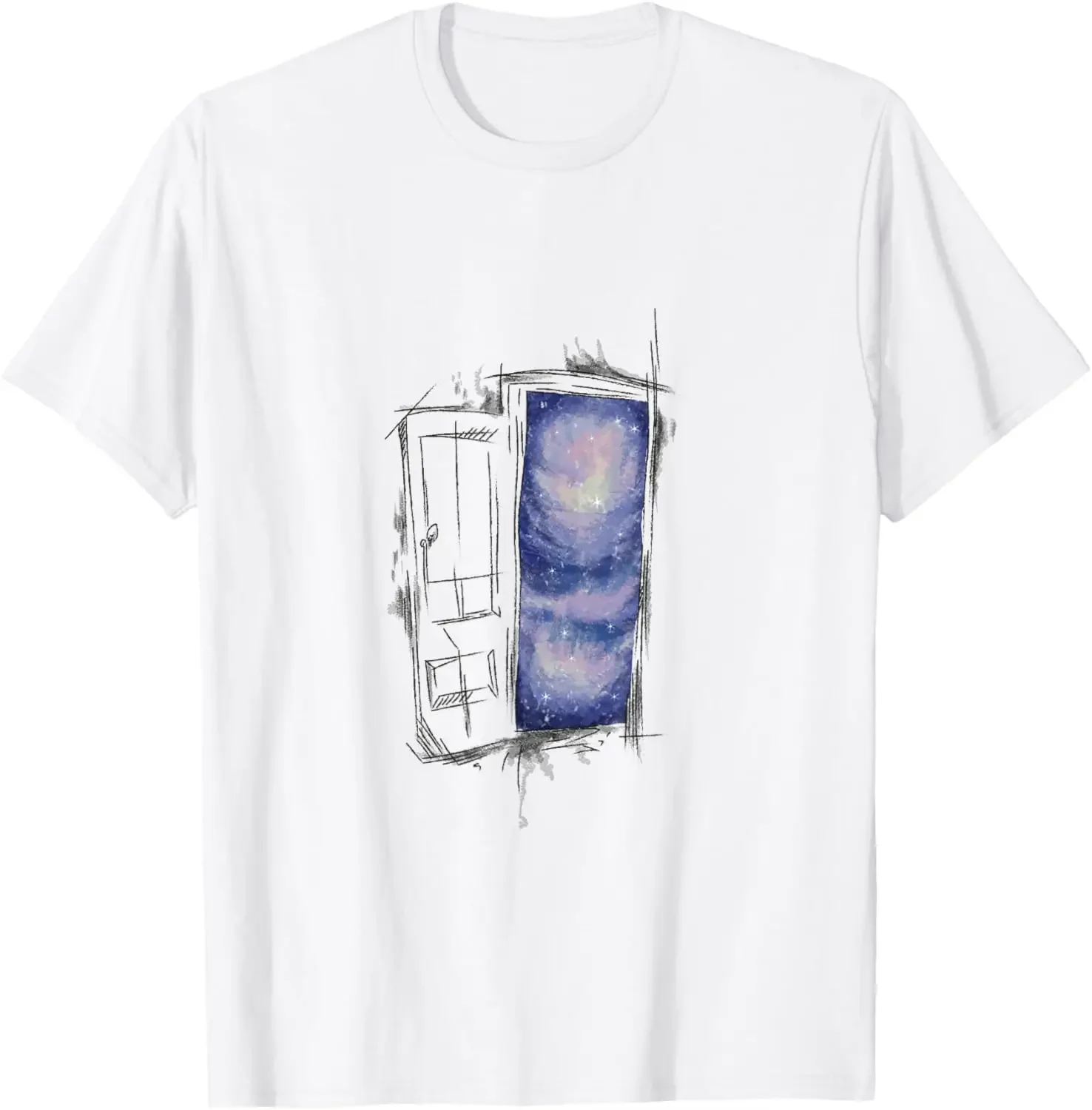 Cosmic Galaxy Door Open Graphic Tee Men Breathable Cotton Casual Short Sleeve T-Shirt
Cosmic Galaxy Door Open Graphic Tee Men Breathable Cotton Casual Short Sleeve T-Shirt
