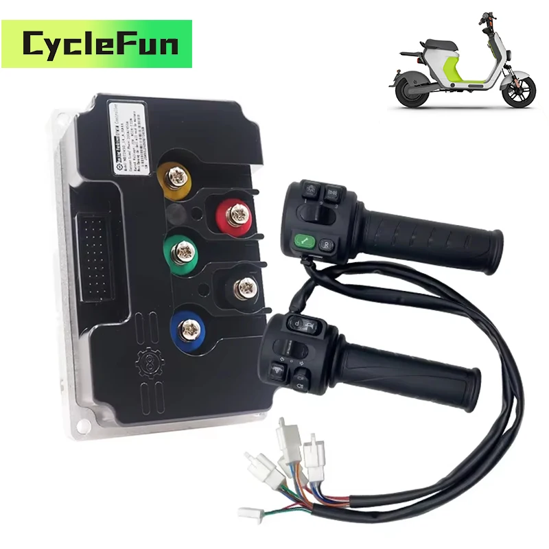 FarDriver 4KW-5KW ND84450 BLDC Sine Wave Controller 84V 450A With T08 Throttle For Electric Scooter Motorcycles Conversion Kits
FarDriver 4KW-5KW ND84450 BLDC Sine Wave Controller 84V 450A With T08 Throttle For Electric Scooter Motorcycles Conversion Kits