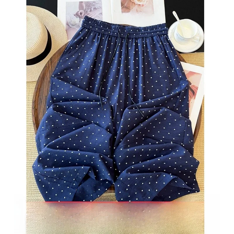 Lightweight Polka Dot Women's Summer 2026 New Loose Casual Versatile Wide Leg Pants Super Beautiful Nine Point Pants
Lightweight Polka Dot Women's Summer 2026 New Loose Casual Versatile Wide Leg Pants Super Beautiful Nine Point Pants