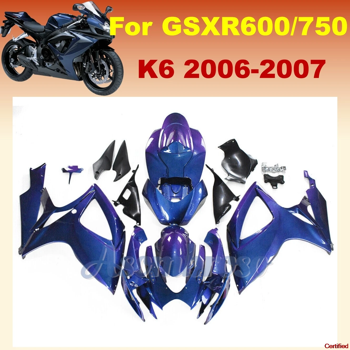 OEM ABS Fairings Kit fit for GSX-R600 K6 2006 2007 GSXR600 GSXR750 06 07 GSXR 600 Motorcycle Rebuild Body
OEM ABS Fairings Kit fit for GSX-R600 K6 2006 2007 GSXR600 GSXR750 06 07 GSXR 600 Motorcycle Rebuild Body