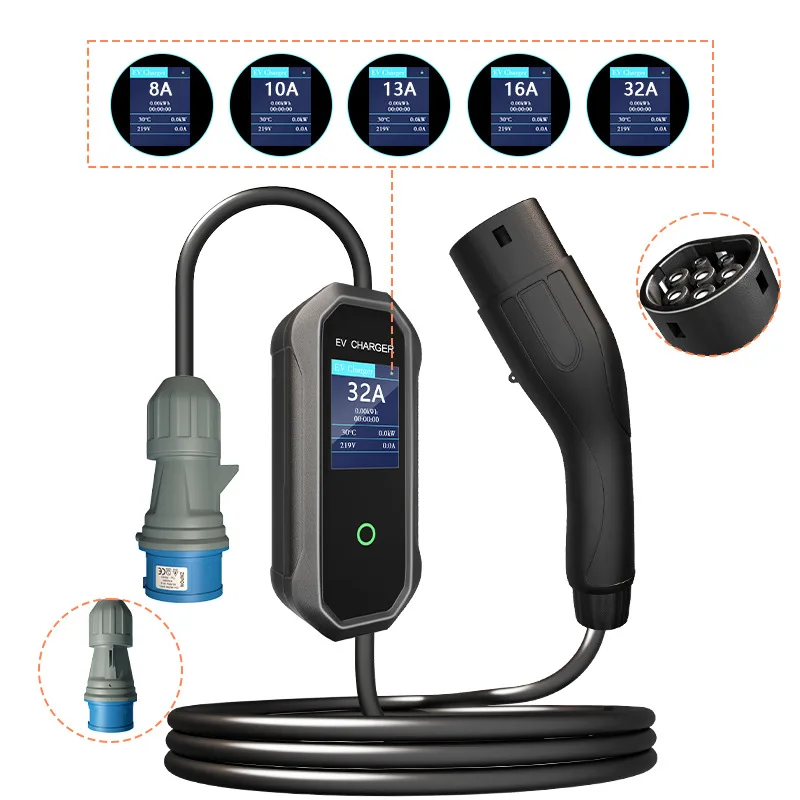 Car Charger 16A 3.5KW New Energy Electric Vehicle type2 Portable Charging Gun EU Plug Interface Charging Pile Charger
Car Charger 16A 3.5KW New Energy Electric Vehicle type2 Portable Charging Gun EU Plug Interface Charging Pile Charger