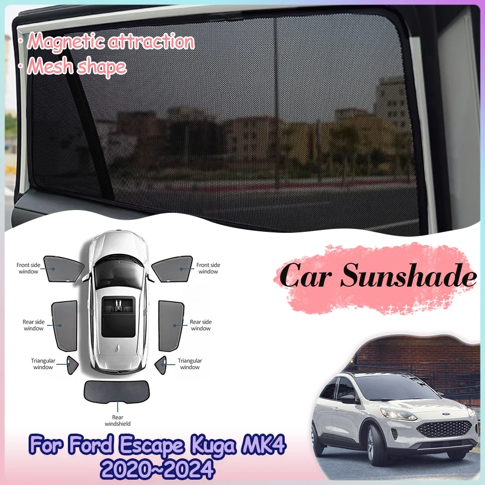Car Magnetic Sunshade for Ford Escape Kuga 2020~2024 ST-Line Rear Window Sun Visor Shield Mesh Side Windshield Cover Accessories
Car Magnetic Sunshade for Ford Escape Kuga 2020~2024 ST-Line Rear Window Sun Visor Shield Mesh Side Windshield Cover Accessories
