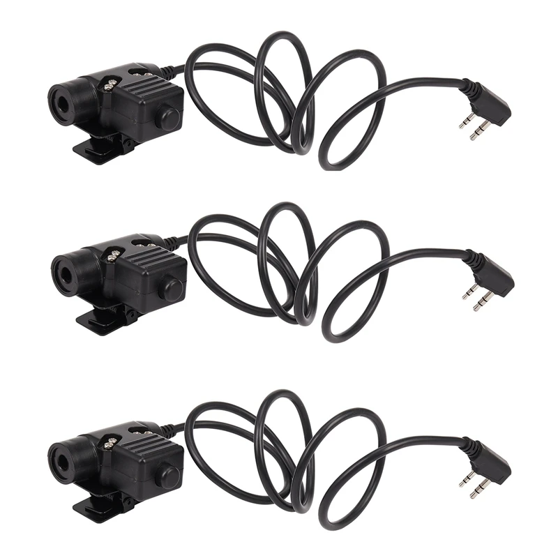 2025 New-3X U94 PTT Cable For Z Tactical Bowman Elite II HD01 HD02 HD03 Headphone For Kenwood's UV-5R UV-GT-Retevis Ham Radio
2025 New-3X U94 PTT Cable For Z Tactical Bowman Elite II HD01 HD02 HD03 Headphone For Kenwood's UV-5R UV-GT-Retevis Ham Radio