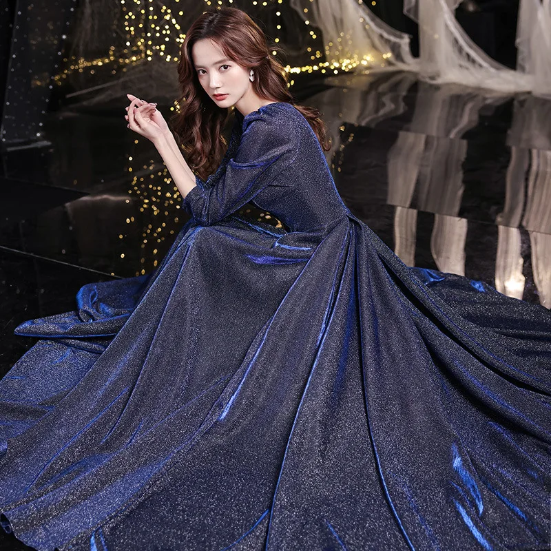 Blue Sexy Square Collar Long Sleeve Back Zipper A-Line Evening Dress Bride Bridesmaid Wedding Tulle Prom Gowns Vestidos
Blue Sexy Square Collar Long Sleeve Back Zipper A-Line Evening Dress Bride Bridesmaid Wedding Tulle Prom Gowns Vestidos