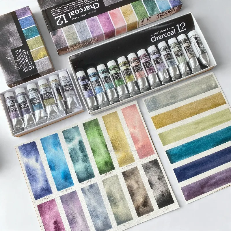 Kusakabe Charcoal Series Artist Watercolor Paint 10ml Tube Granulating Sediment Pigment Shimmer Glow for Drawing Art Supplies
Kusakabe Charcoal Series Artist Watercolor Paint 10ml Tube Granulating Sediment Pigment Shimmer Glow for Drawing Art Supplies