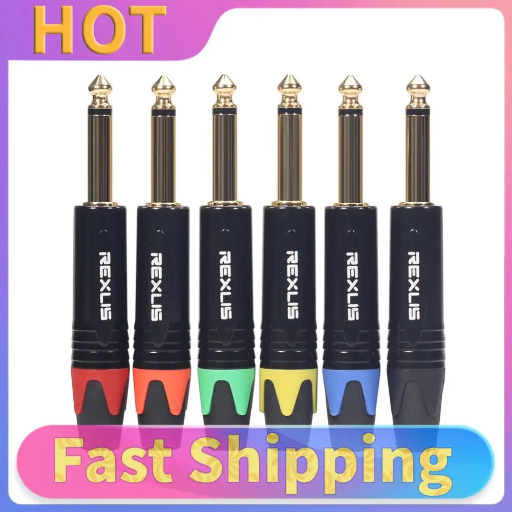 Gold Plated 6.35mm Mono Connector Audio Cable Wire Welding Plug for Microphone
Gold Plated 6.35mm Mono Connector Audio Cable Wire Welding Plug for Microphone