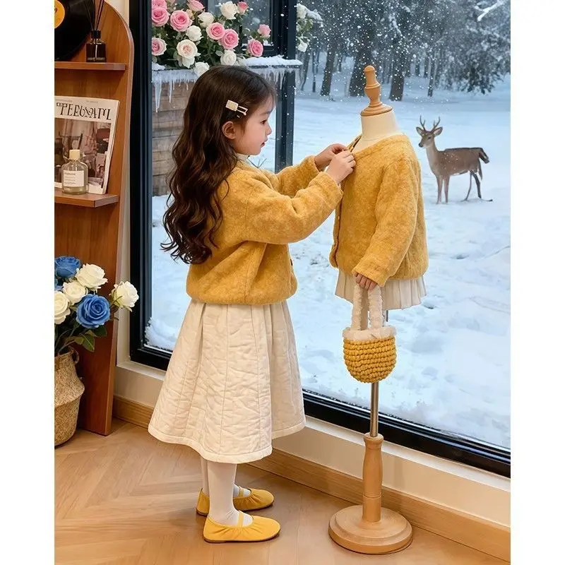 Girls Autumn Winter Sweater Set Kids Knitted Cardigan and Skirt Suit 2 Piece Outfit Toddler Baby Clothing 0 2 4 7Y
Girls Autumn Winter Sweater Set Kids Knitted Cardigan and Skirt Suit 2 Piece Outfit Toddler Baby Clothing 0 2 4 7Y