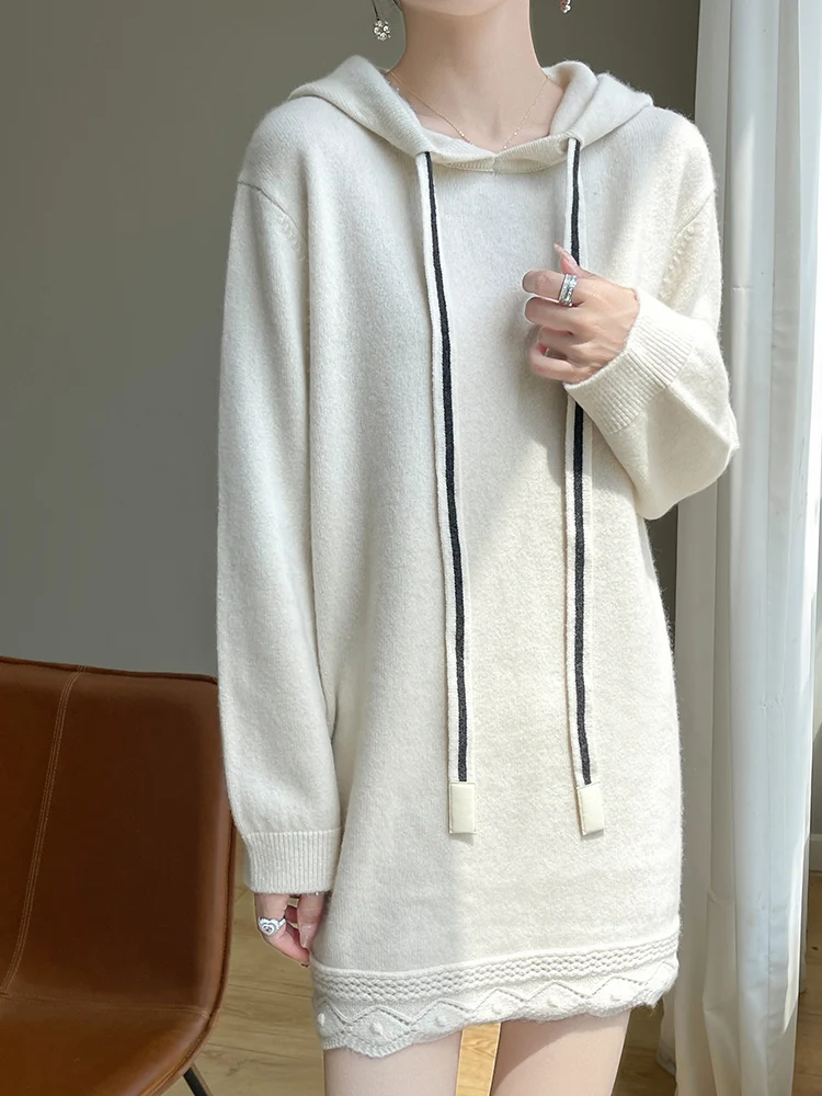 Women Cashmere Dress Knitwear Hooded Wool skirt Mini Skirt Chic Jacquard Skirts Autumn Winter Australian Wool Fashion Pullove
Women Cashmere Dress Knitwear Hooded Wool skirt Mini Skirt Chic Jacquard Skirts Autumn Winter Australian Wool Fashion Pullove