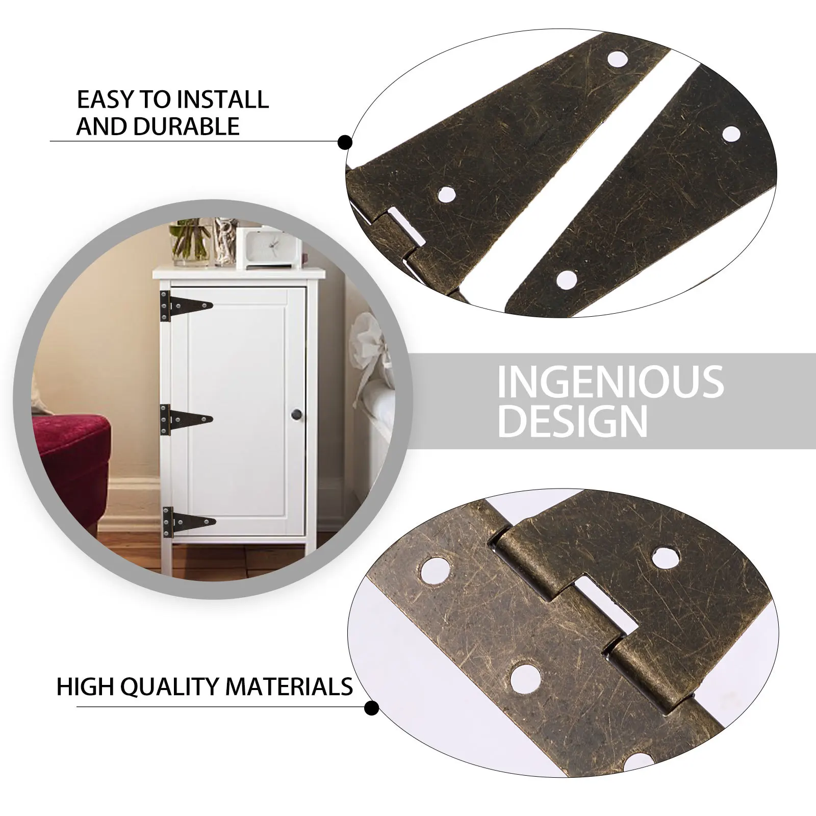 6 pcs Bronze Strap Hinge Iron Galvanized Rustic Gate Hinge For Door Cabinet Barn Gates Home Hardware Furniture Fitting
6 pcs Bronze Strap Hinge Iron Galvanized Rustic Gate Hinge For Door Cabinet Barn Gates Home Hardware Furniture Fitting