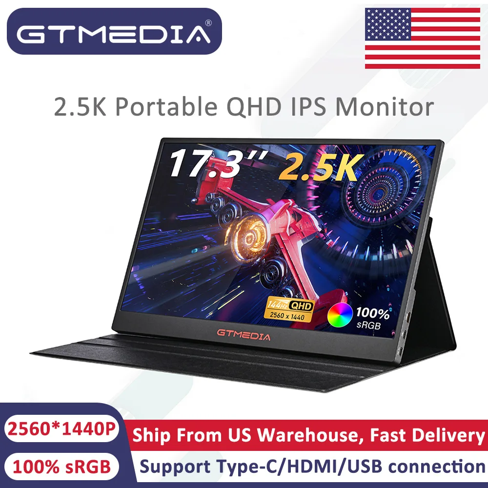 Портативный монитор GTMEDIA 2,5K QHD IPS 17,3 дюйма, 2560x1440P, четверть HD-экран, внешний дисплей для телефона/ПК/ноутбука/Xbox/PS5/PS4
Портативный монитор GTMEDIA 2,5K QHD IPS 17,3 дюйма, 2560x1440P, четверть HD-экран, внешний дисплей для телефона/ПК/ноутбука/Xbox/PS5/PS4