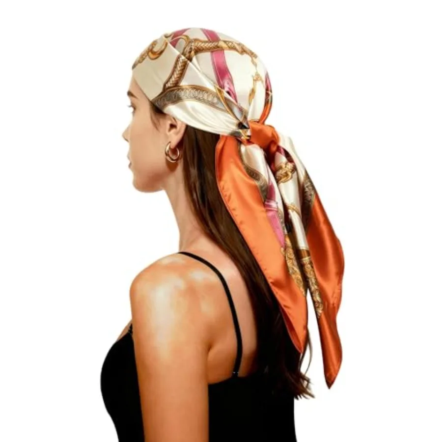 Headscarf for Women Square Silk-Like Headscarf, Breathable Fashion Bandana, Multiple Colors
Headscarf for Women Square Silk-Like Headscarf, Breathable Fashion Bandana, Multiple Colors