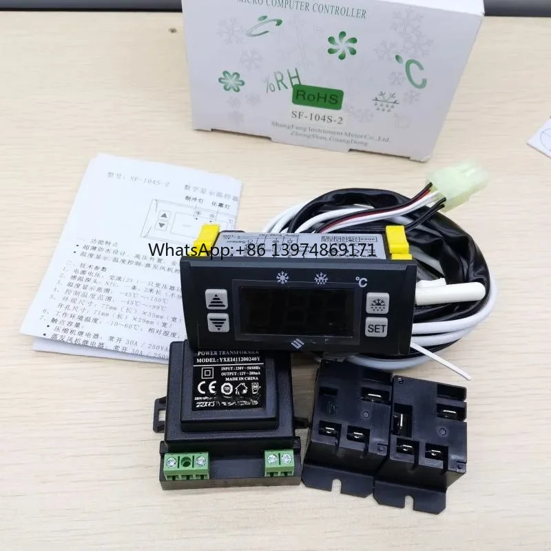SF-104S-2 Cold Storage Electronic Temperature Controller Adjustable Temperature Controller Digital Display Accessories
SF-104S-2 Cold Storage Electronic Temperature Controller Adjustable Temperature Controller Digital Display Accessories