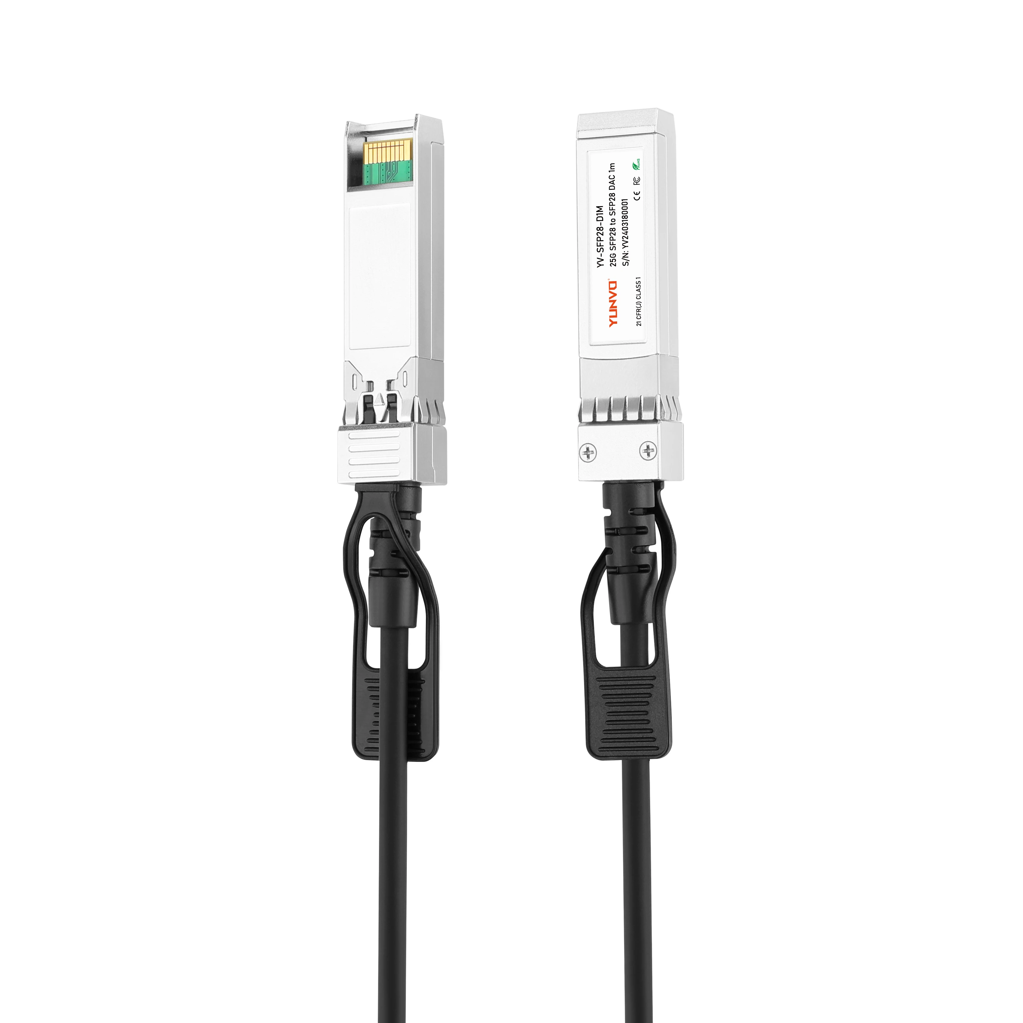 25G SFP28 Direct Attach Copper Twinax Cable 1-5M JNP-SFP-25G-DAC-3M 25G SFP DAC Cable for Telecommunications Products
25G SFP28 Direct Attach Copper Twinax Cable 1-5M JNP-SFP-25G-DAC-3M 25G SFP DAC Cable for Telecommunications Products