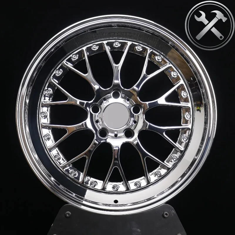 18-inch Chrome-plated Aluminium Alloy Multi Spoke Three-piece Forged Wheel Rims PCD 5120 ET35 New Universal Aftermarket Fit
18-inch Chrome-plated Aluminium Alloy Multi Spoke Three-piece Forged Wheel Rims PCD 5120 ET35 New Universal Aftermarket Fit