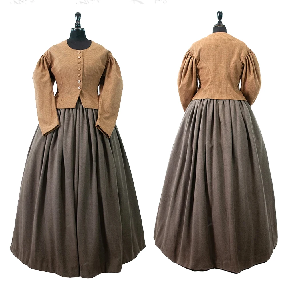 Women's Medieval Victorian caramel Top Skirts Walking Dress Renessiance Afternoon Daily Evening Gown Dress
Women's Medieval Victorian caramel Top Skirts Walking Dress Renessiance Afternoon Daily Evening Gown Dress