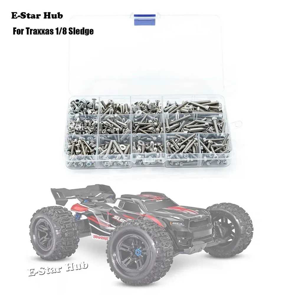 Screw Box Modified Stainless Steel Screw Kit for Traxxas 1/8 Sledge car accessories S1045 RC Car Metal Upgrade Parts
Screw Box Modified Stainless Steel Screw Kit for Traxxas 1/8 Sledge car accessories S1045 RC Car Metal Upgrade Parts