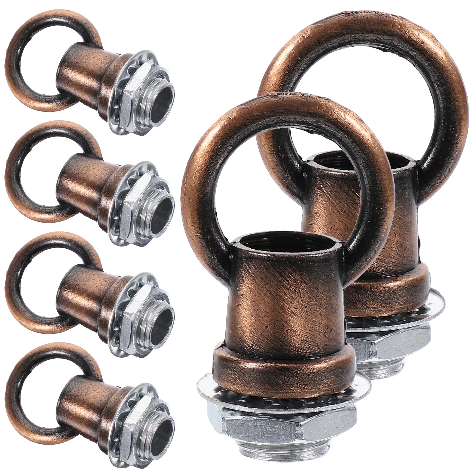 6pcs M10 Closed Hooks Threaded Eye Nuts Heavy Duty for Hanging Lamp Parts Light Fixture DIY Home Accessories
6pcs M10 Closed Hooks Threaded Eye Nuts Heavy Duty for Hanging Lamp Parts Light Fixture DIY Home Accessories